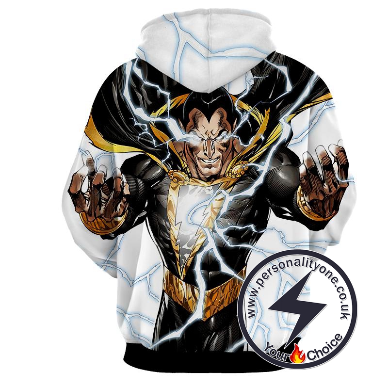 Black & Gold Shazam - Shazam 3D - Shazam Hoodies